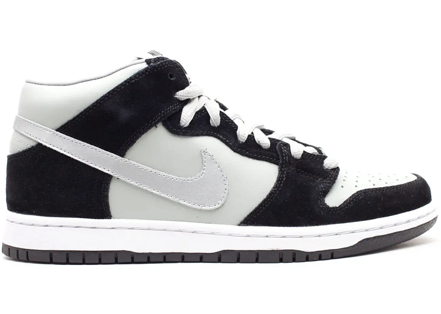 Фото № 1 с приближением к товару «‎Nike SB Dunk Mid Black Silver»