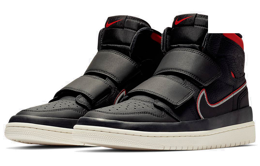 Фото № 3 с приближением к товару «‎Jordan 1 Retro High Double Strap Black Gym Red»