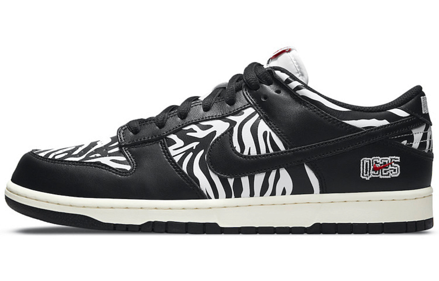 Фото № 1 с приближением к товару «‎Quartersnacks x Nike SB Dunk Low " Zebra" BlackWhite»