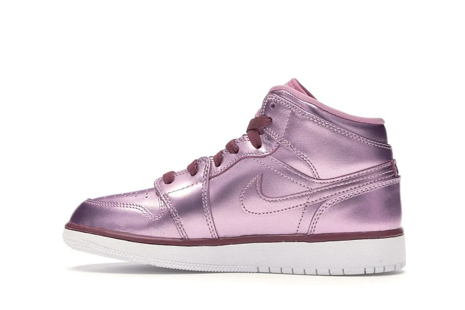 Фото № 5 с приближением к товару «‎Jordan 1 Mid Pink Rise »