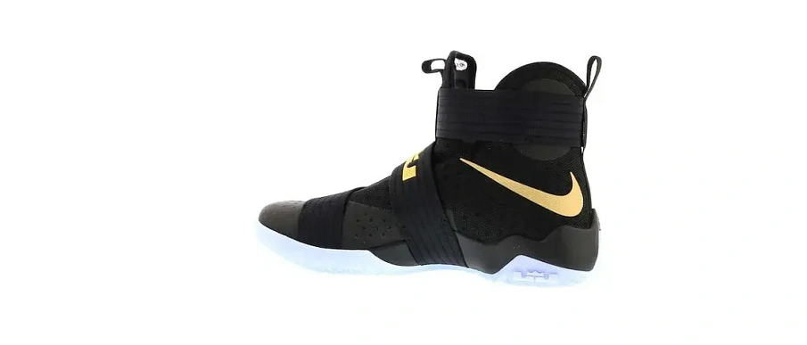 Фото № 3 с приближением к товару «‎Nike LeBron Zoom Soldier 10 Black Gold (Nike iD)»