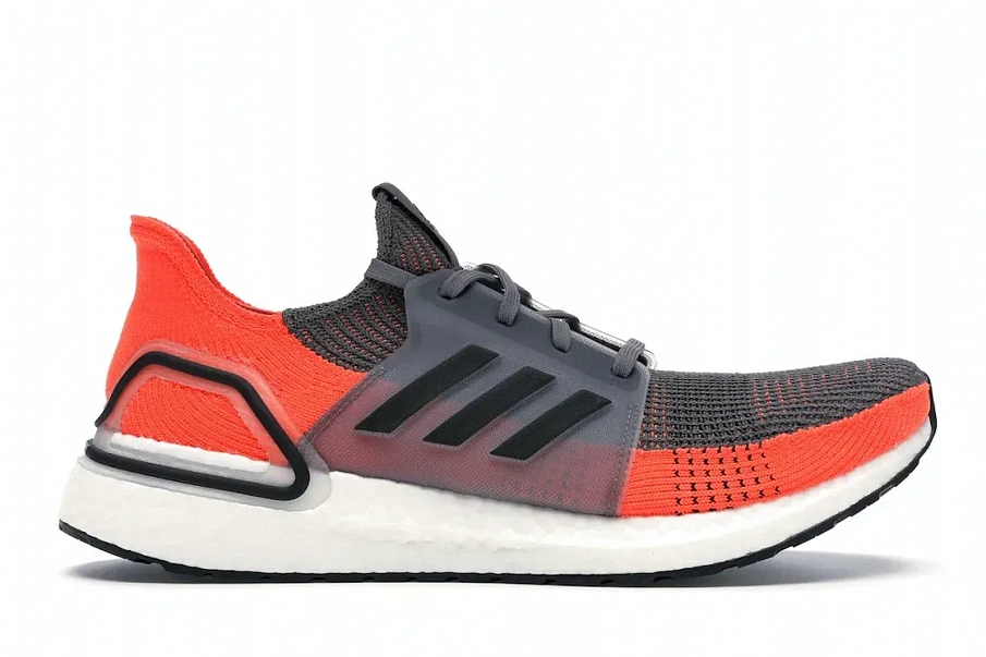 Фото № 1 с приближением к товару «‎adidas Ultra Boost 2019 Grey Four Hi Res Coral»