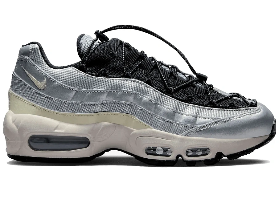 Фото № 1 с приближением к товару «‎Nike Air Max 95 Toggle Metallic Silver Alabaster »