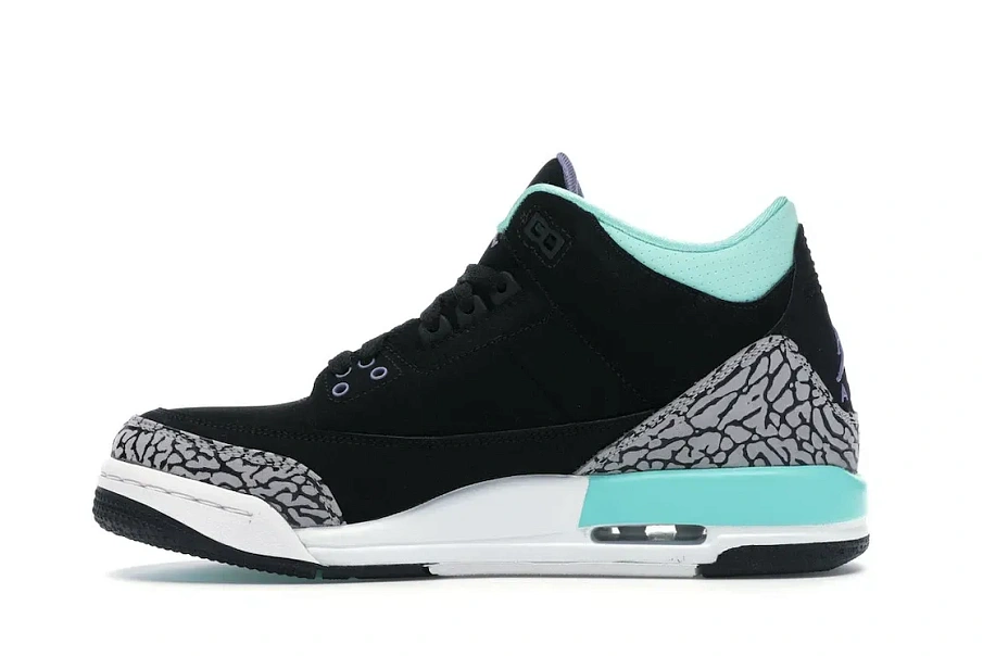 Фото № 3 с приближением к товару «‎Jordan 3 Retro Bleached Turquoise Mint »