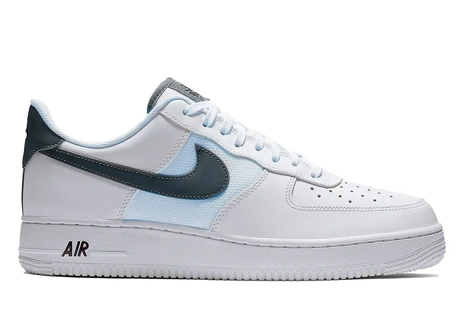 Фото № 1 с приближением к товару «‎Nike Air Force 1 Low White Grey Light Blue»