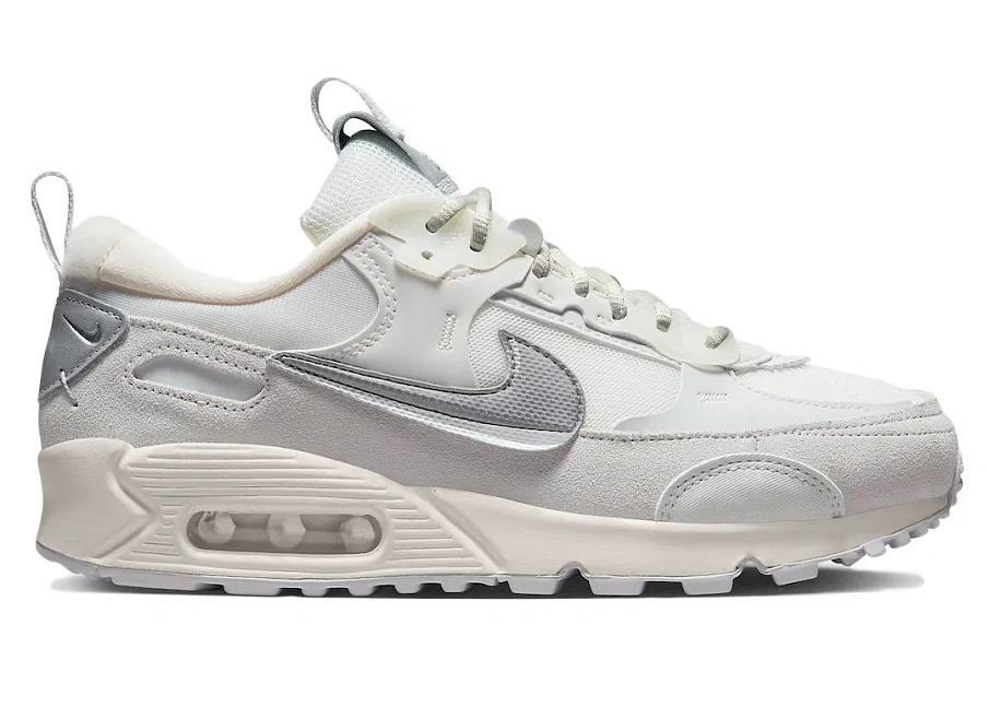 Фото № 1 с приближением к товару «‎Nike Air Max 90 Futura Summit White Metallic Silver »