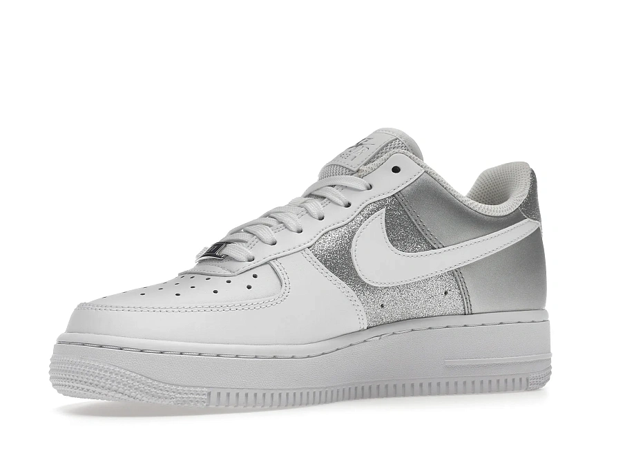 Фото № 4 с приближением к товару «‎Nike Air Force 1 Low 07 White Metallic Silver »