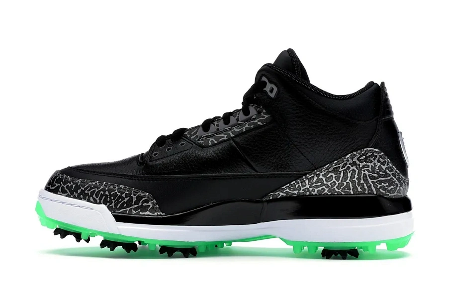 Фото № 5 с приближением к товару «‎Jordan 3 Retro Golf Black Green Glow»