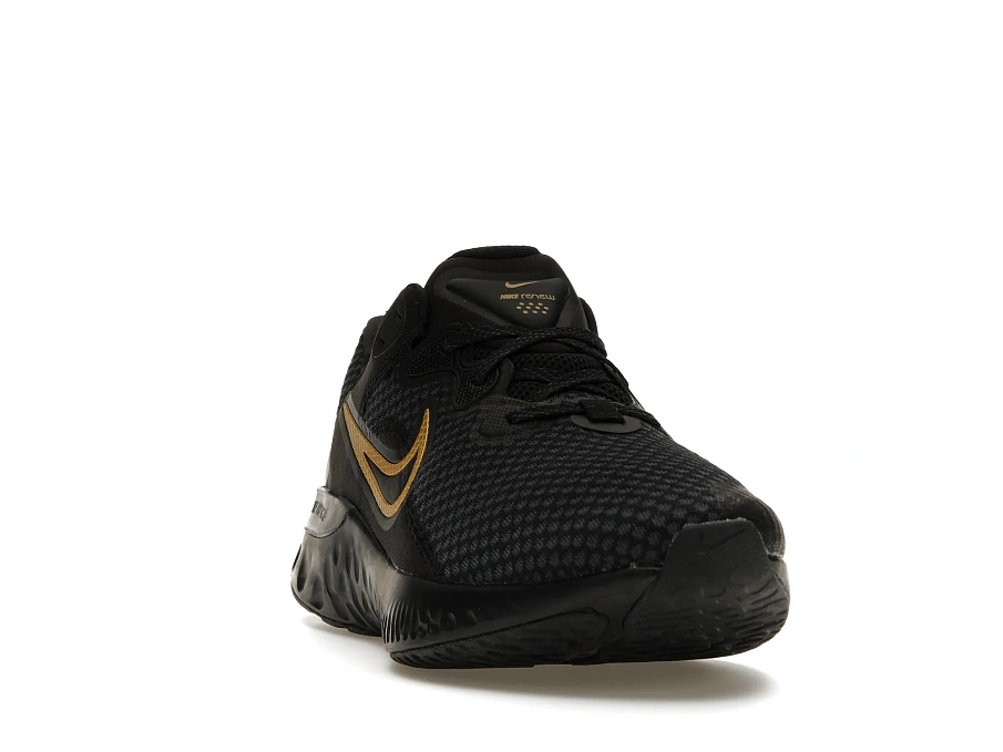 Фото № 2 с приближением к товару «‎Nike Renew Run 2 Black Metallic Gold»