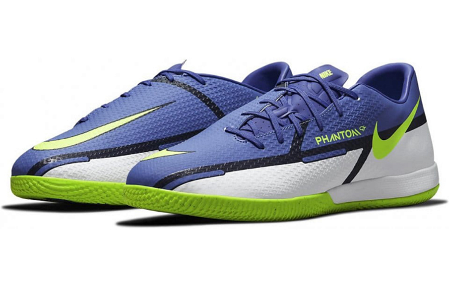 Фото № 3 с приближением к товару «‎Nike Phantom GT2 Academy IC Soccer Shoes BlueGreen»