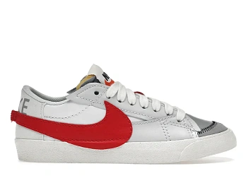 Nike Blazer Low 77 Jumbo White Photon Dust Light Smoke Grey University Red - 1