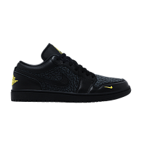 Фото № 1 с приближением к товару «‎Air Jordan 1 Low SE Black Anthracite Tour Yellow»