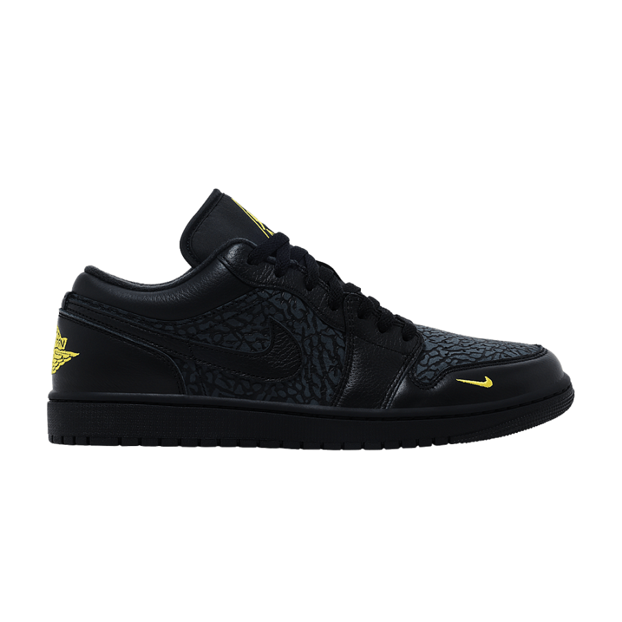 Фото № 1 с приближением к товару «‎Air Jordan 1 Low SE Black Anthracite Tour Yellow»