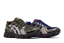 Фото № 2 с приближением к товару «‎Marvel vs. Capcom x Kith x ASICS Gel Kayano 12.1 Double Box - Captain America vs. Guile With Comic Book»
