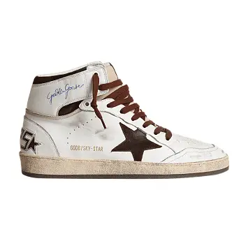 Golden Goose Sky Star High White Chocolate Brown - 1