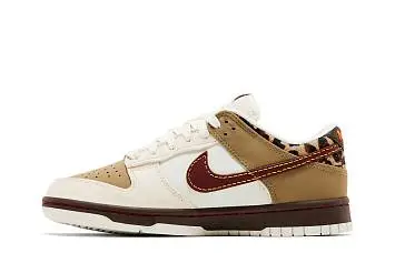 Nike Women's Dunk Low Khaki Team Red - 4