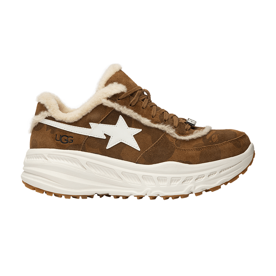 Фото № 1 с приближением к товару «‎A Bathing Ape x UGG Sneaker Boot Chestnut»