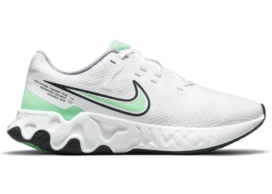 Фото № 1 с приближением к товару «‎Nike Renew Ride 2 White Green Glow »