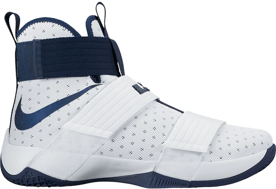 Фото № 1 с приближением к товару «‎Nike LeBron Zoom Soldier 10 White Midnight Navy»