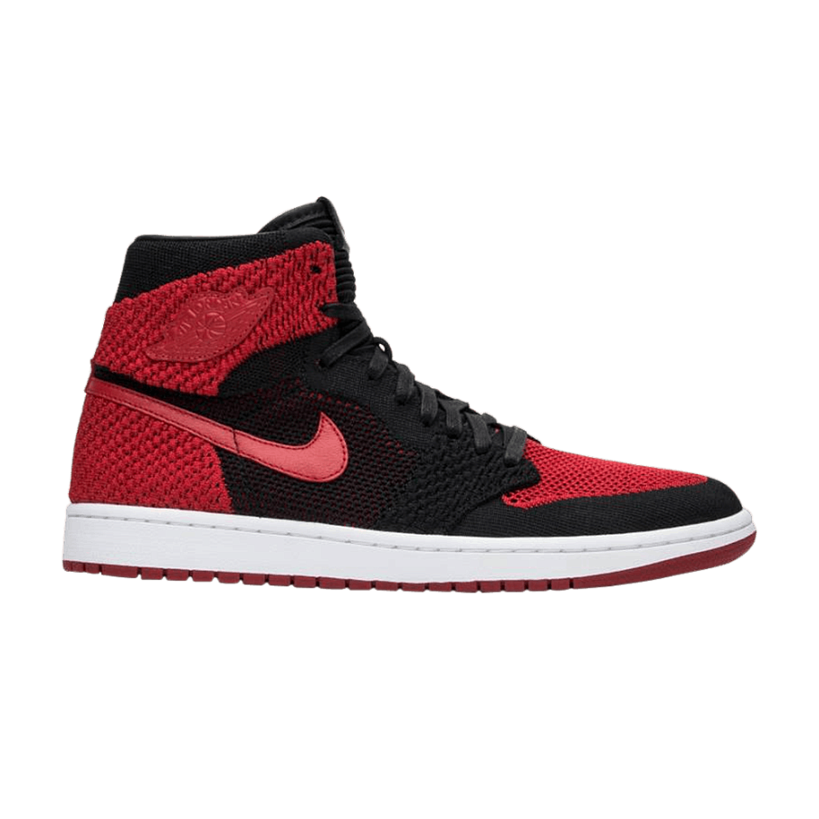 Фото № 1 с приближением к товару «‎Air Jordan 1 Retro High OG Flyknit Bred Sample»