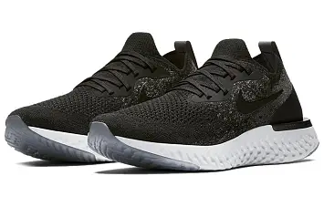 Nike Epic React Flyknit Black Dark Grey (W) BlackDark GreyPure Platinum - 5
