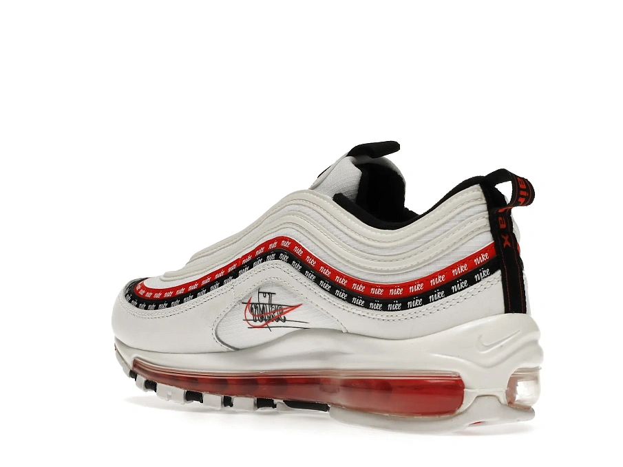 Фото № 6 с приближением к товару «‎Nike Air Max 97 Sketch Logo White Black Red»