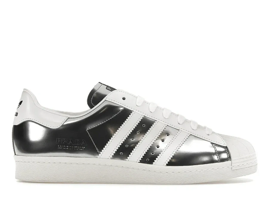Фото № 1 с приближением к товару «‎adidas Superstar Prada Silver»