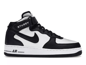 Nike Air Force 1 Mid Stussy Light Bone Black - 1