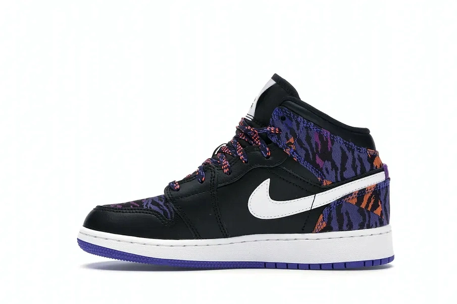 Фото № 3 с приближением к товару «‎Jordan 1 Mid Multi-Color Tiger Stripe »
