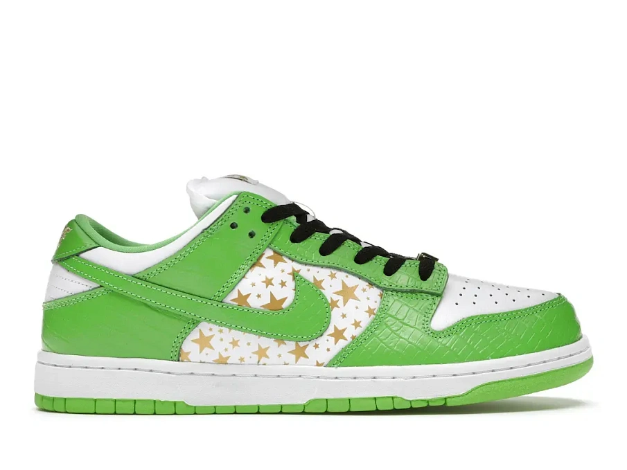 Фото № 1 с приближением к товару «‎Nike SB Dunk Low Supreme Stars Mean Green (2021)»