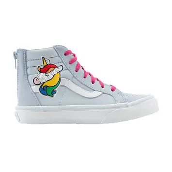 Vans Sk8-Hi Zip Kids Sequin Patch - Unicorn - 1