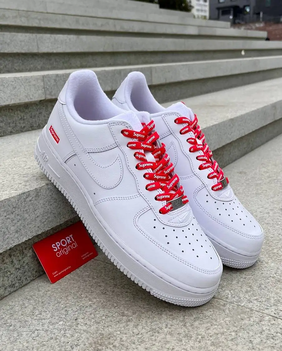 Фото № 1 с приближением к товару «‎Nike AF 1 SUPREME (CU9225-100)»