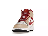 Фото № 2 с приближением к товару «‎Jordan 1 Mid Light Curry Cardinal »