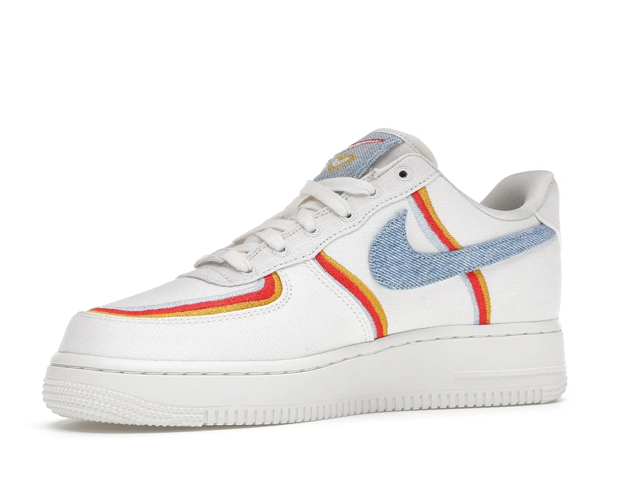 Фото № 2 с приближением к товару «‎Nike Air Force 1 Low Sail Denim Swoosh »