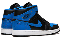Фото № 3 с приближением к товару «‎Nike Air Jordan 1 Mid Royal Paint Splatter»