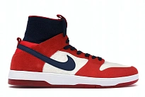 Фото № 1 с приближением к товару «‎Nike SB Dunk High Elite Red Navy White»