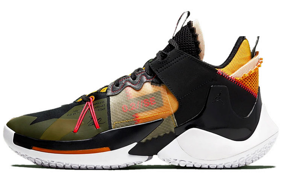Фото № 1 с приближением к товару «‎Nike Air Jordan Why Not Zer0.2 SE Basketball Shoes blackyellow»