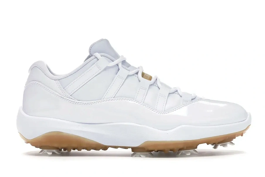Фото № 1 с приближением к товару «‎Jordan 11 Retro Low Golf White Metallic Gold»