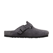 Фото № 1 с приближением к товару «‎Birkenstock Boston Exquisite Suede Sandal Charcoal»