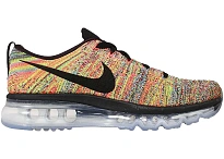 Фото № 1 с приближением к товару «‎Nike Flyknit Air Max Multi-Color Chalk Blue Hyper Orange »