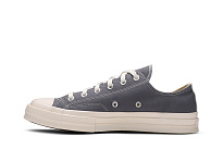 Фото № 4 с приближением к товару «‎Mens Comme des Garçons PLAY x Converse Chuck 70 Low Steel Gray»