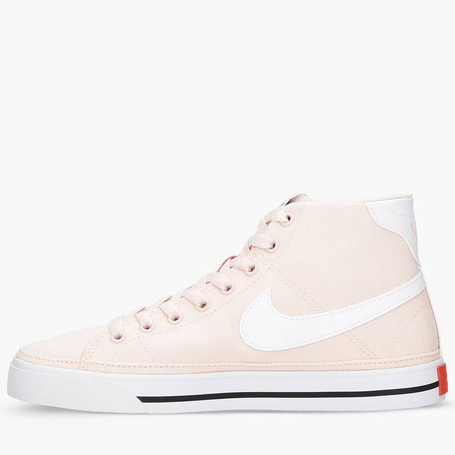 Фото № 3 с приближением к товару «‎Nike Wmns Court Legacy Canvas Mid Sneakers PinkWhite»