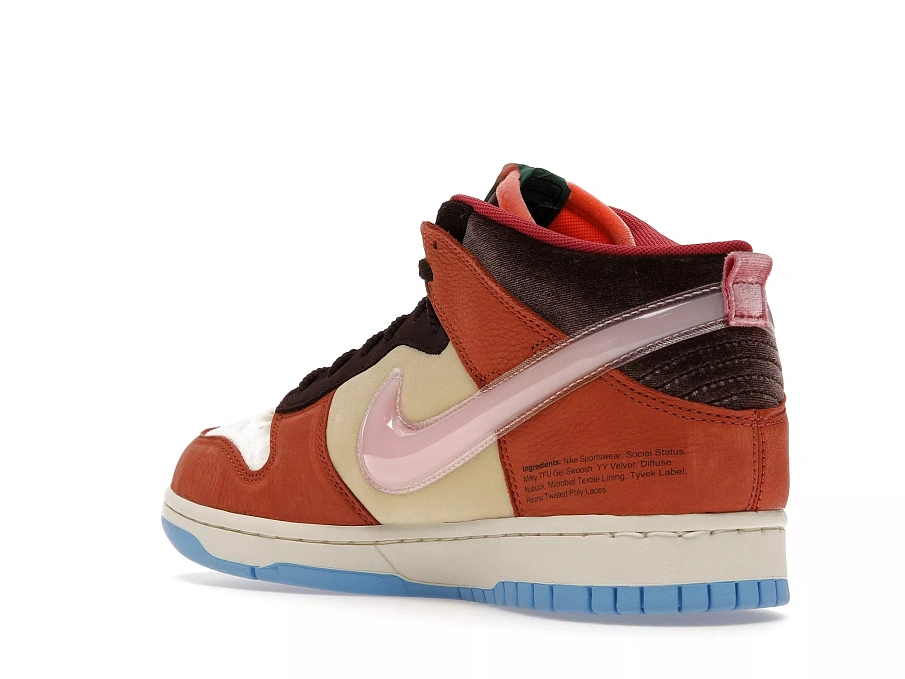 Фото № 5 с приближением к товару «‎Nike Dunk Mid Social Status Free Lunch Chocolate Milk»
