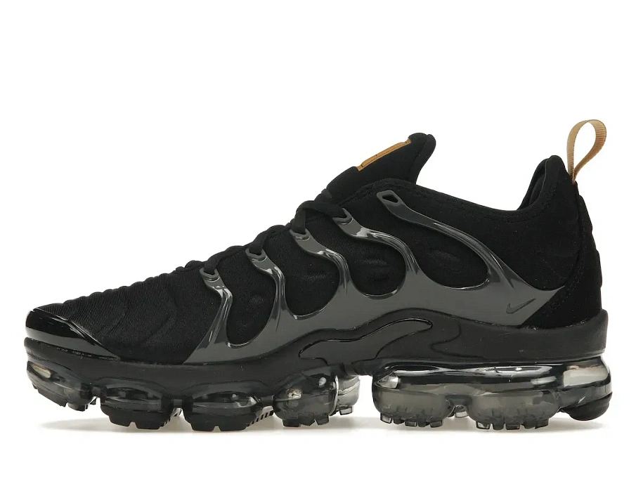 Фото № 3 с приближением к товару «‎Nike Air VaporMax Plus Black Metallic Gold Anthracite»