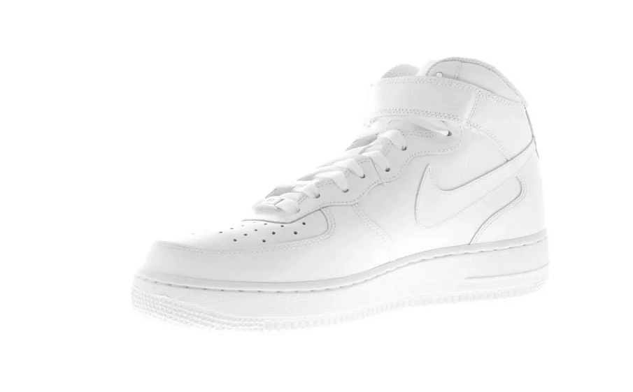 Фото № 2 с приближением к товару «‎Nike Air Force 1 Mid White '07»