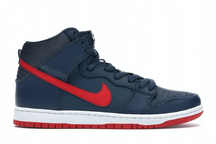 Фото № 1 с приближением к товару «‎Nike SB Dunk High Squadron Blue University Red»