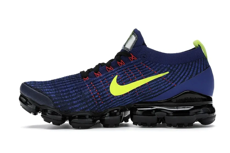 Фото № 3 с приближением к товару «‎Nike Air VaporMax Flyknit 3 Deep Royal Volt»