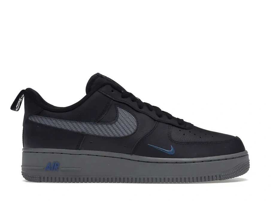 Фото № 1 с приближением к товару «‎Nike Air Force 1 Low Black Royal Carbon Fiber»