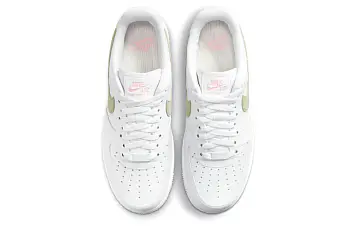 Nike Air Force 1 Low "Olive Suede Swooshes" WhiteGreen - 5