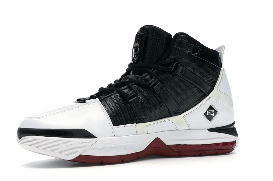 Фото № 3 с приближением к товару «‎Nike Zoom LeBron III White/Black-Varsity Crimson»